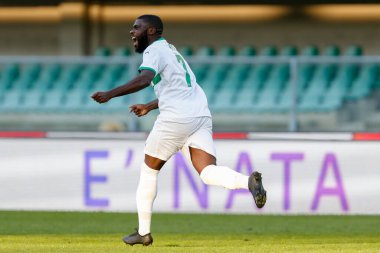 Jeremie Boga (US Sassuolo Calcio), Hellas Verona - İtalyan futbol takımı Serie A maçında gol attıktan sonra 22 Kasım 2020 - Fotoğraf: LM / Francesco Scaccianoce