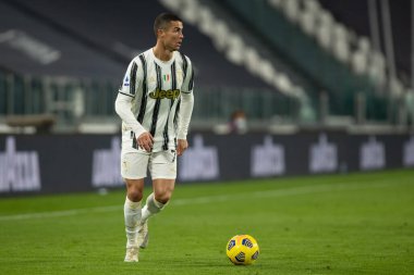 Juventus Fc takımından Cristiano Ronaldo Juventus FC, Cagliari Calcio 'ya karşı - İtalyan futbol serisi A karşılaşması Torino, İtalya - 21 Kasım 2020