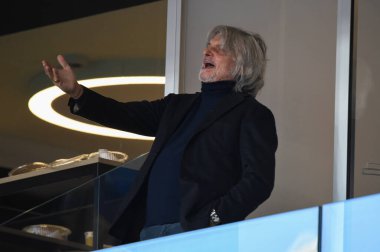 Sampdoria Cumhurbaşkanı, Massimo Ferrero Sampdoria vs Bologna - İtalyan futbol takımı Serie A match in Genova, İtalya, 22 Kasım 2020 - Fotoğraf: LM / Danilo Vigo