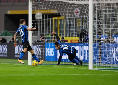 FC Internazionale 'den Lautaro Martnez, 22 Kasım 2020 tarihinde İtalya' nın San Siro Stadyumu 'nda FC Internazionale ile Torino FC arasında oynanan 2020 / 21 karşılaşmasında gol attı - Fotoğraf: FCI / Fabrizio Carabelli / LM 