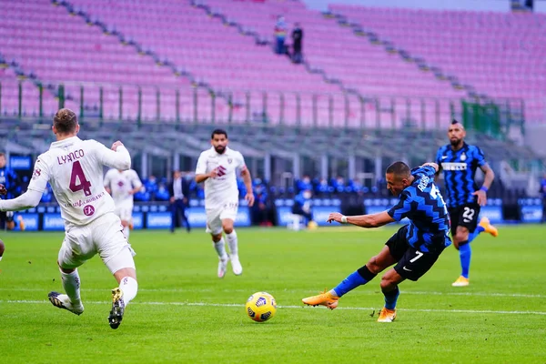 Alexis Sanchez Inter Internazionale Torino Ιταλικός Αγώνας Serie Στο Μιλάνο — Φωτογραφία Αρχείου