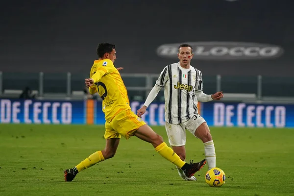 Federico Bernardeschi Della Juventus Durante Juventus Cagliari Calcio Partita Serie — Foto Stock