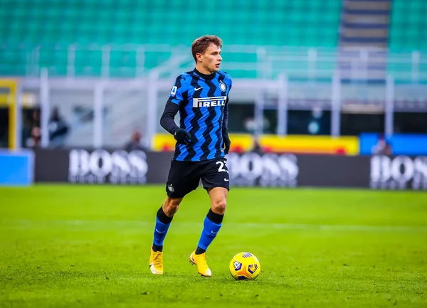 Nicolo Barella Del Internazionale Durante Partido Serie 2020 Entre Internazionale — Foto de Stock