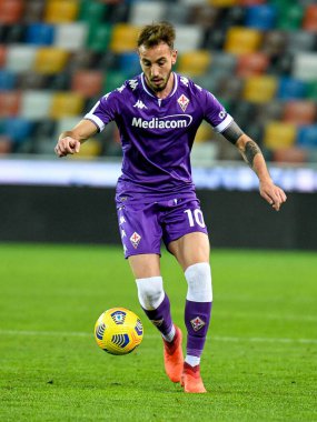 Gaetano Castrovilli (Fiorentina) Udinese Calcio, ACF Fiorentina 'ya karşı - İtalyan futbolu Coppa Italia maçı IN Udine, İtalya, 25 Kasım 2020 - Fotoğraf: LM / Ettore Griffoni