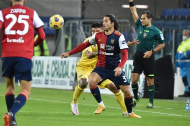Cagliari Calcio 'dan Riccardo Sottil Cagliari Calcio' ya karşı Hellas Verona - İtalyan futbolu Coppa Italia maçı IN Cagliari, İtalya, 25 Kasım 2020 - Fotoğraf: LM / Luigi Canu