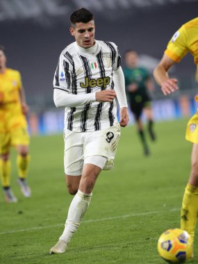  09 Alvaro Morata (JUVENTUS FC) Juventus FC-Cagliari Calcio - İtalyan futbol serisi A karşılaşması Torino, İtalya, 21 Kasım 2020 - Fotoğraf: LM / Claudio Benedetto