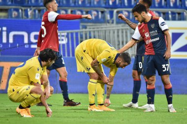 Delusione, Delusion, Hellas Verona Cagliari Calcio ve Hellas Verona - İtalyan Coppa Italia maçı IN Cagliari, İtalya, 25 Kasım 2020 - Fotoğraf: LM / Luigi Canu