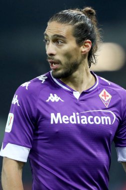 İtalya Coppa Italia 'nın Udinese Calcio ile AC Fiorentina maçında Fiorentinas Martin Caceres, Friuli - Dacia Arena Stadyumu' nda, 25 Kasım 2020. Fotoğraf Gabriele Menis / LM 