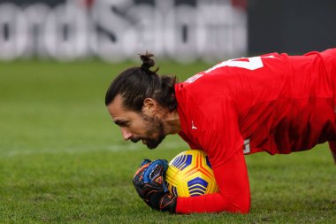 Andrea Consigli (US Sassuolo Calcio) Hellas Verona-Sassuolo maçında - İtalya Serie A karşılaşması Verona, İtalya - 22 Kasım 2020