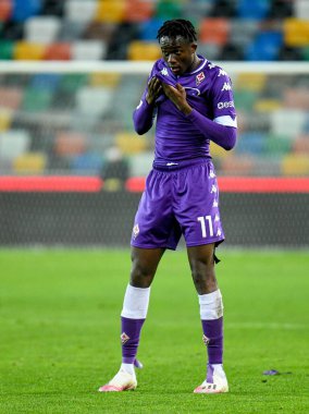 Christian Kouame (Fiorentina) Udinese Calcio - ACF Fiorentina maçında - İtalyan Coppa Italia maçı IN Udine, İtalya, 25 Kasım 2020 - Fotoğraf: LM / Ettore Griffoni