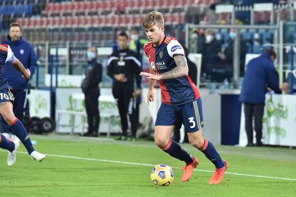 Alessandro Tripaldelli Cagliari Calcio Durante Cagliari Calcio Hellas Verona Partido —  Fotos de Stock