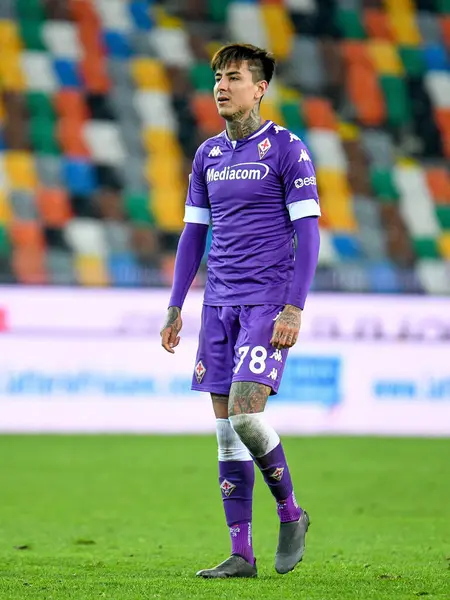 Erick Pulgar Fiorentina Durante Udinese Calcio Acf Fiorentina Partido Fútbol — Foto de Stock