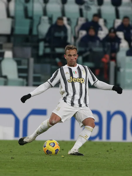 Melo Arthur Juventus Durante Juventus Cagliari Calcio Partita Serie Torino — Foto Stock