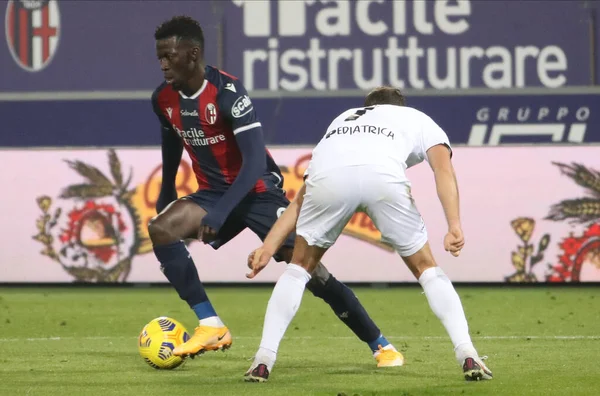 251120 - Coppa calcio - Coppa Italia - Bologna-Spezia - Musa Barrow (Bologna) - Bologna FC - Spezia Calcio - İtalyan futbolu Coppa Italia maçı sırasında Michele Nucci - 25 Kasım 2020 - Fotoğraf: LM / Michele Nucci