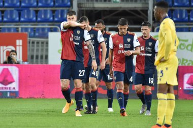 Cagliari Calcio, Esultanza 'dan Alberto Cerri, Cagliari Calcio-Hellas Verona - İtalyan futbolu Coppa Italia maçı, IN Cagliari, İtalya, 25 Kasım 2020 - Fotoğraf: LM / Luigi Canu
