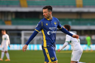 Samuel Di Carmine (Verona) Hellas Verona ve Sassuolo Calcio - İtalyan futbol takımı Serie A maçı Verona, İtalya, 22 Kasım 2020 - Kredi: LM / Alessio Tarpini
