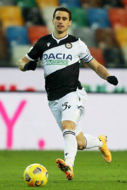Udinese Kevin Lasagna, İtalya 'nın Udine şehrindeki Dacia Arena Stadyumu' nda oynanan İtalyan Coppa Italia maçında Udinese Calcio, AC Fiorentina 'ya karşı oynuyordu. Fotoğraf Gabriele Menis / LM 