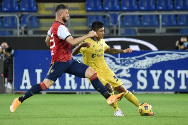 Hellas Verona 'dan Eugenio Cristof Bracelli Cagliari Calcio ve Hellas Verona - İtalyan futbolu Coppa Italia maçı IN Cagliari, İtalya, 25 Kasım 2020 - Fotoğraf: LM / Luigi Canu