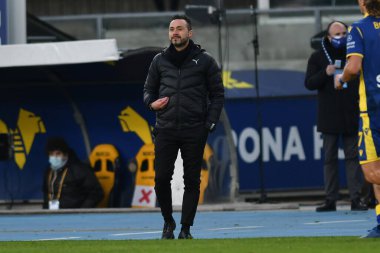 Roberto De Zerbi 'nin Hellas Verona ve Sassuolo Calcio maçlarındaki koçu - İtalyan futbolcu Serie A karşılaşması Verona, İtalya, 22 Kasım 2020 - Fotoğraf: LM / Alessio Tarpini