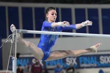 Chiara Vincenzi (Ginnastica Civitavecchia) Artistik Jimnastik - İtalyan Serisi A Finale Six - Cumartesi - Jimnastik Napoli, İtalya, 21 Kasım 2020 - Fotoğraf: LM / Filippo Tomasi