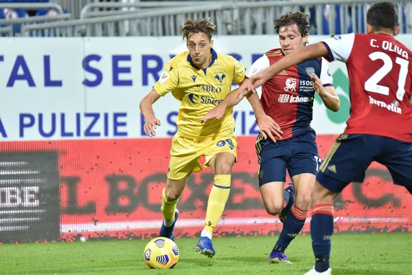 Lorenzo Bertini Hellas Verona Durante Cagliari Calcio Hellas Verona Partido — Foto de Stock