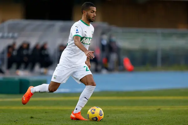 Jeremy Toljan Sassuolo Calcio Durante Hellas Verona Sassuolo Partido Serie — Foto de Stock