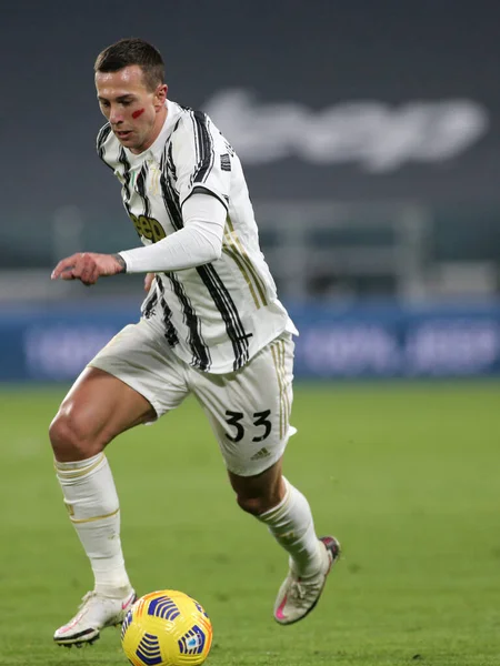 Federico Bernardeschi Juventus Durante Juventus Cagliari Calcio Partita Serie Torino — Foto Stock