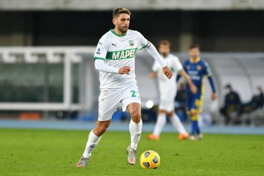 Domenico Berardi (Sassuolo) Hellas Verona - Sassuolo Calcio maçında - İtalya Serie A maçı Verona, İtalya, 22 Kasım 2020 - Kredi: LM / Alessio Tarpini