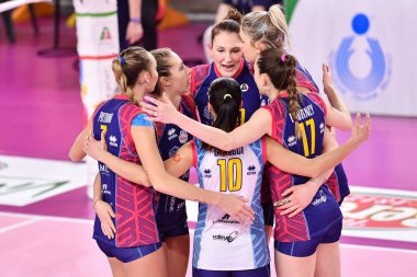 Savino Del Bene Scandicci oyuncularının mutluluğu Savino Del Bene Scandicci vs Bosca S. Bernardo Cuneo - Voleybol İtalyan Serisi A1 Kadınlar maçı IN Scandicci (FI), İtalya, 25 Kasım 2020 - Fotoğraf: LM / Lisa Guglielmi