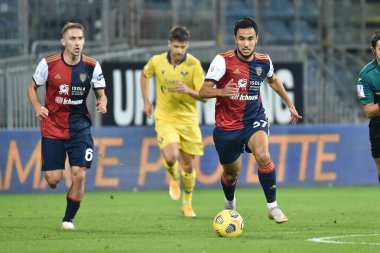 Cagliari Calcio 'dan Adam Ounas Cagliari Calcio' ya karşı Hellas Verona - İtalyan Coppa Italia maçı IN Cagliari, İtalya, 25 Kasım 2020 - Fotoğraf: LM / Luigi Canu
