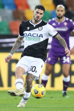 Udinese Rodrigo De Paul, İtalya 'nın Udine şehrindeki Dacia Arena Stadyumu' nda oynanan İtalyan Coppa Italia maçında Udinese Calcio ile AC Fiorentina karşılaşmıştır. Fotoğraf Gabriele Menis / LM 