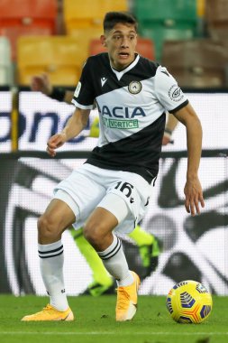 Udinese Nahuel Molina, İtalya 'nın Udine şehrindeki Dacia Arena Stadyumu' nda oynanan İtalyan Coppa Italia maçında Udinese Calcio ile AC Fiorentina karşılaşmıştır. Fotoğraf Gabriele Menis / LM 