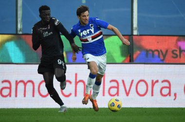 Musa Barrow (Bologna), BARTOSZ BERESZYNSKI (Sampdoria vs Bologna) - İtalyan futbol takımı Serie A maç Genova, İtalya - 22 Kasım 2020