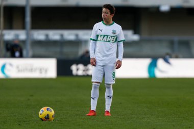 Maxime Lopez (US Sassuolo Calcio) Hellas Verona - İtalyan futbol takımı Serie A maçı Verona, İtalya, 22 Kasım 2020 - Kredi: LM / Francesco Scaccianoce