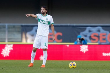 Gian Marco Ferrari (US Sassuolo Calcio) Hellas Verona - İtalyan futbol takımı Serie A maç Verona, İtalya, 22 Kasım 2020 - Kredi: LM / Francesco Scaccianoce