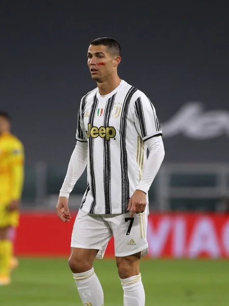 Cristiano Ronaldo Juventus Durante Juventus Cagliari Calcio Partida Série Futebol — Fotografia de Stock