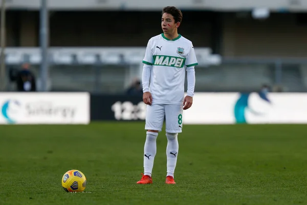 Maxime Lopez Sassuolo Calcio Durante Hellas Verona Sassuolo Partido Fútbol — Foto de Stock