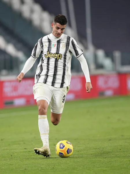 Alvaro Morata Juventus Juventus Cagliari Calcio Talyan Futbol Serisi Karşılaşması — Stok fotoğraf