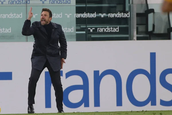 Eusebio Francesco Coach Cagliari Durante Juventus Cagliari Calcio Partido Fútbol —  Fotos de Stock