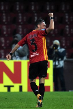 Gaetano Letizia (Benevento), Benevento Calcio ile Juventus FC - İtalyan futbol takımı Serie A maçında gol attıktan sonra kutluyor.