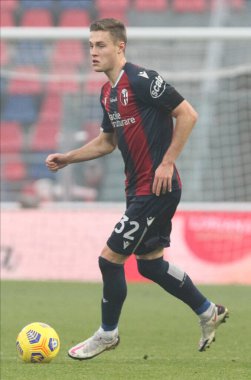 Bologna 'dan Mattias Svanbergé İtalyan Serie A futbol karşılaşmasında Bologna Fc Crotone' a karşı 29 Kasım 2020 'de İtalya' nın Bologna kentindeki Renato Dall 'Ara stadyumunda. Fotoğraf Michele Nucci / LM