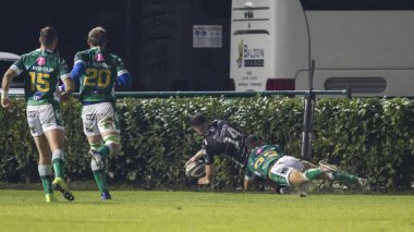 Owen Jenkins Dragons Rugby 'ye karşı Benetton Treviso - Rugby Guinness Pro 14 maçı sırasında İtalya Treviso' da 29 Kasım 2020 - Fotoğraf: LM / Alfio Guarise