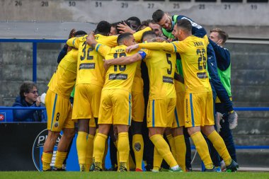 Pisa vs Cittadella sırasındaki Cittadella oyuncularının sevinçleri - İtalya Futbol Şampiyonası Ligi BKT IN Pisa, İtalya, 28 Kasım 2020 - Fotoğraf: LM / Fabio Fagiolini