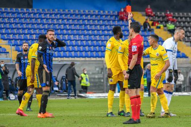 Pisa vs Cittadella sırasında Simone Benedetti 'ye kırmızı kart - İtalya Futbol Şampiyonası Ligi BKT IN Pisa, İtalya, 28 Kasım 2020 - Kredi: LM / Fabio Fagiolini