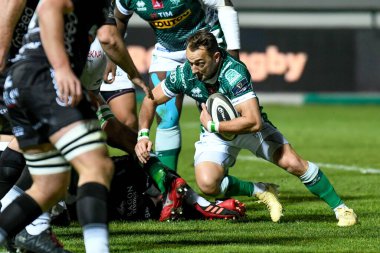 Dewaldt Duvenage (Benetton Treviso) Benetton Treviso, Dragons Rugby 'ye karşı - Rugby Guinness Pro 14 maçı, IN Treviso, İtalya, 29 Kasım 2020 - Fotoğraf: LM / Ettore Griffoni