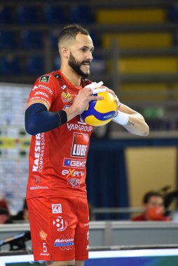 Juantorena Osmany (Cucine Lube Civitanova) Cucine Lube Civitanova vs NBV Verona - Voleybol İtalyan Serie A Men SuperLeague Championship IN Civitanova Marche, İtalya, 28 Kasım 2020 - Fotoğraf: LM / Roberto Bartomeoli
