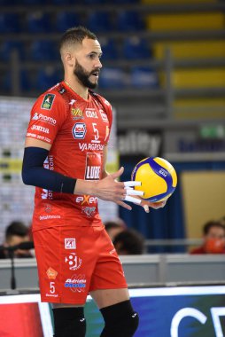 Juantorena Osmany (Cucine Lube Civitanova) Cucine Lube Civitanova vs NBV Verona - Voleybol İtalyan Serie A Men SuperLeague Championship IN Civitanova Marche, İtalya, 28 Kasım 2020 - Fotoğraf: LM / Roberto Bartomeoli