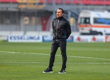 AC Monza Cristian Brocchi 'nin baş antrenörü Serie B 2020 / 21 karşılaşmasında AC Monza ile Reggina 1914 arasında U-Power Stadyumu, Monza, İtalya - Fotoğraf: FCI / Fabrizio Carabelli / LM