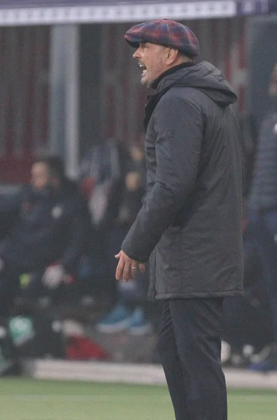 Entrenador Principal Bolonia Sinisa Mihajlovic Durante Partido Fútbol Italiano Serie — Foto de Stock