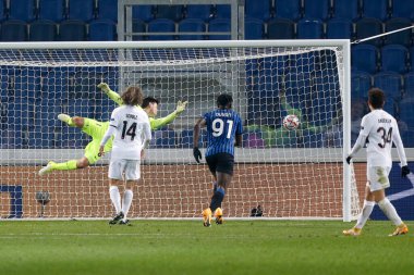Cristian Romero (Atalanta) gol Atalanta Bergamasca Calcio vs FC Midtjylland - UEFA Şampiyonlar Ligi futbol maçı IN Bergamo, İtalya, 01 Aralık 2020 - Kredi: LM / Francesco Scaccianoce